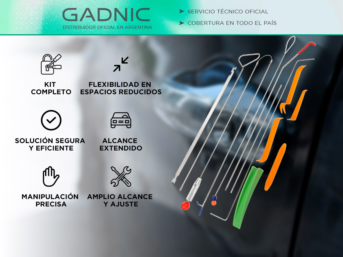Ganzua para Autos Gadnic Kit Completo de Cerrajería Automotor - Imagen 2