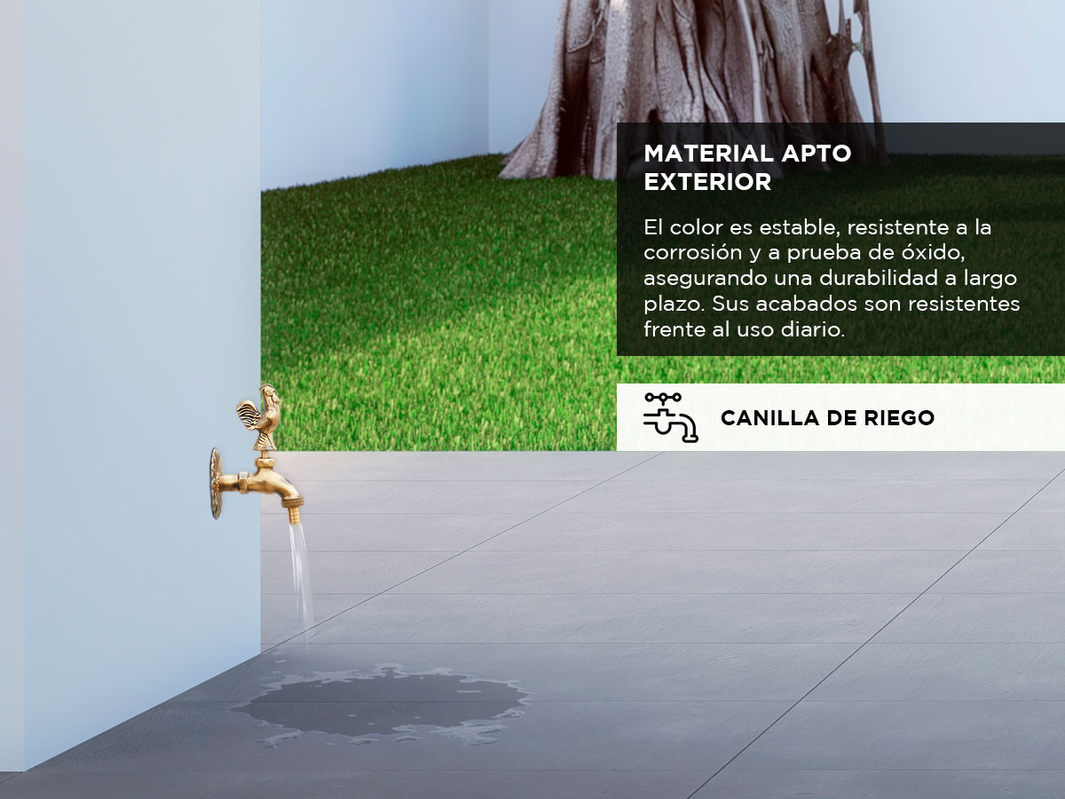 Grifería Exterior Gadnic Canilla de Riego de Gallo - Imagen 3