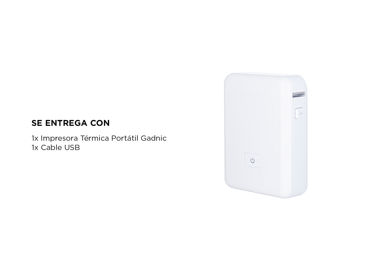 Etiquetadora Portátil Gadnic Mini Impresora Térmica - Imagen 6