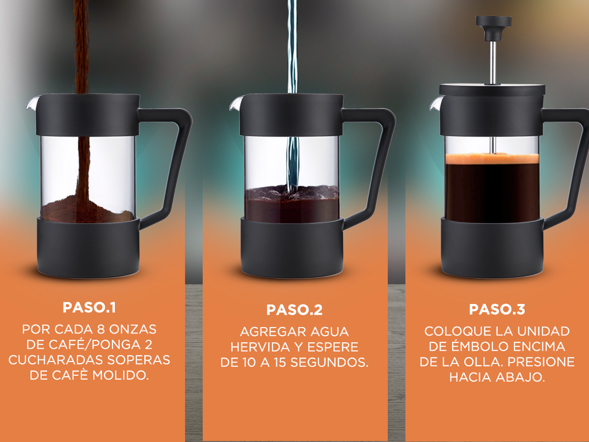 KIT Molinillo De Cafe Profesional CG165 Cafetera Manual Francesa Gadnic - Imagen 4
