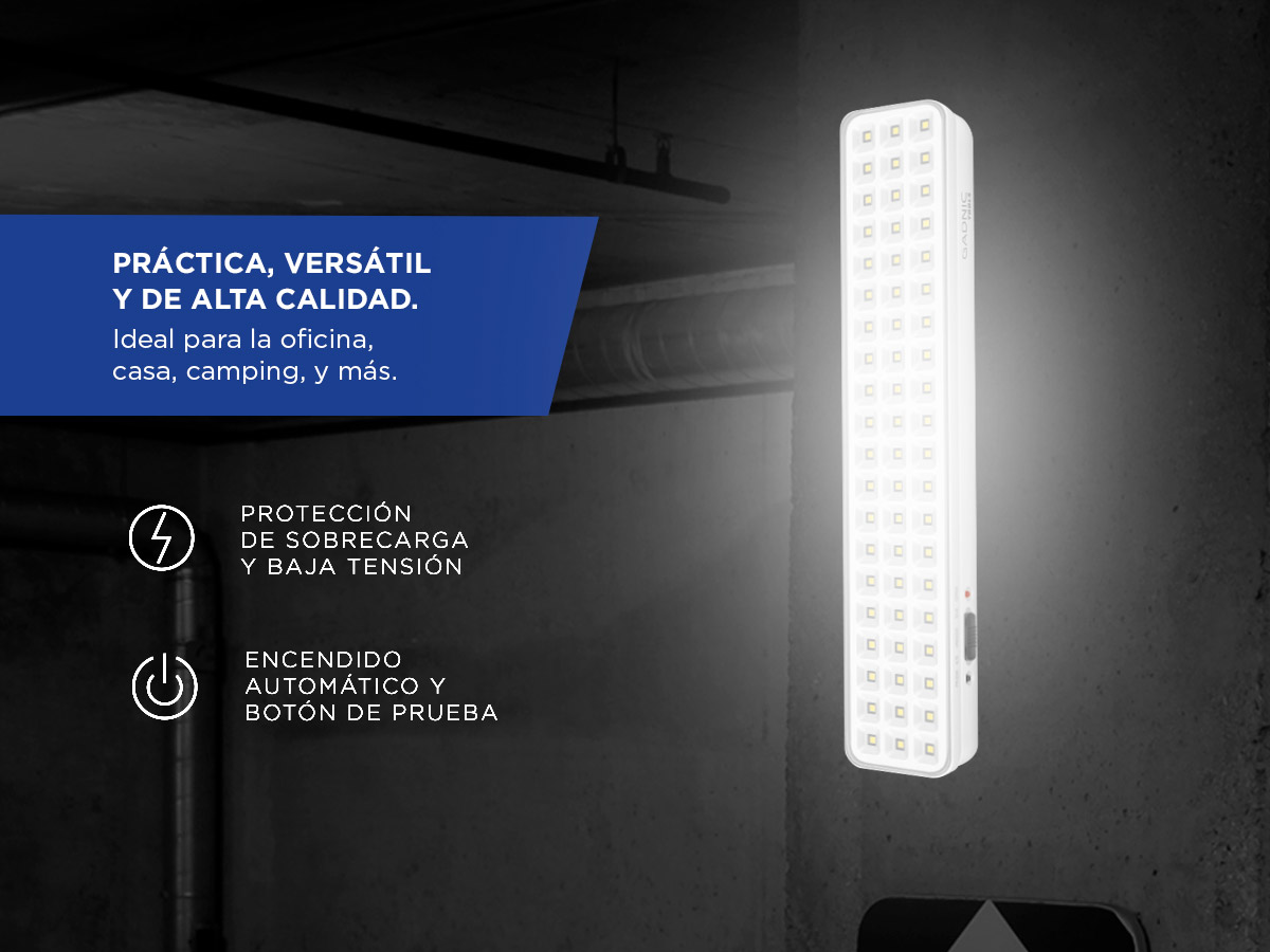 Luz de Emergencia Gadnic Tools L60 Kit x8 60 Led Alta Luminosidad 6500K - Imagen 4