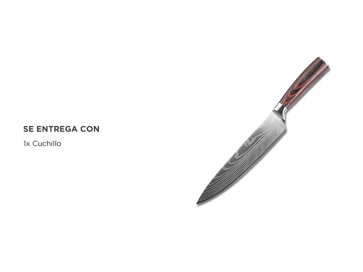 Cuchillo De Chef Profesional Gandic De Acero Inoxidable - Imagen 5