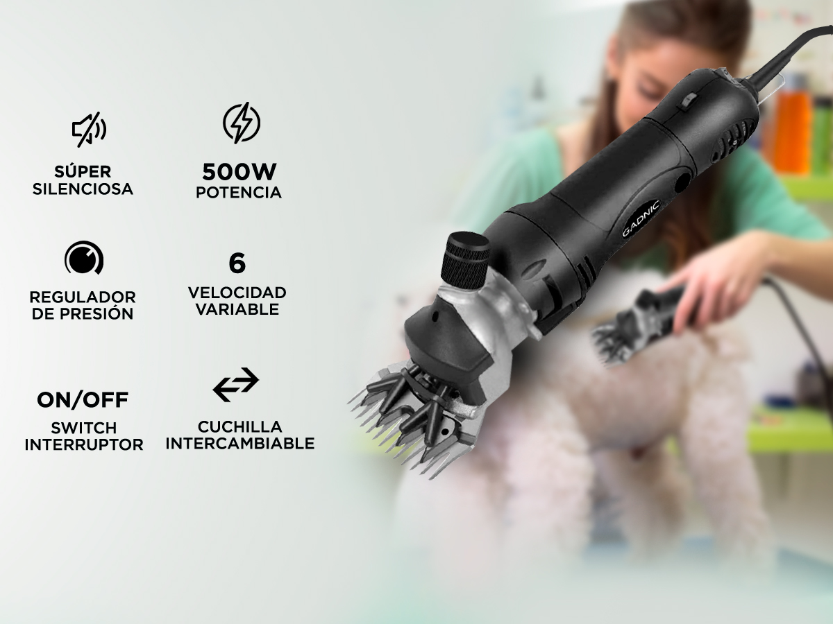 Kit Esquiladora Gadnic S900 Dual Para Animales + repuesto Cuchilla 13 Dientes - Imagen 3