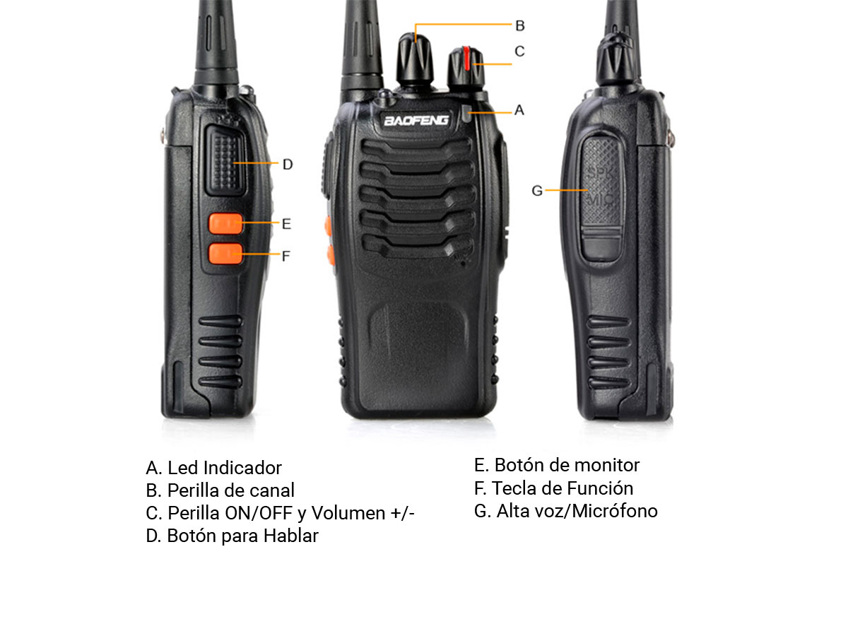 Kit x 10 Handy Baofeng BF-888S - Imagen 6
