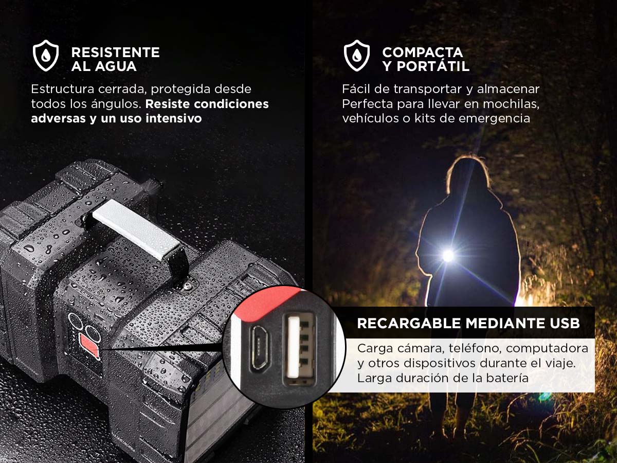 Linterna Portátil Gadnic Multifunción 45W - Imagen 4