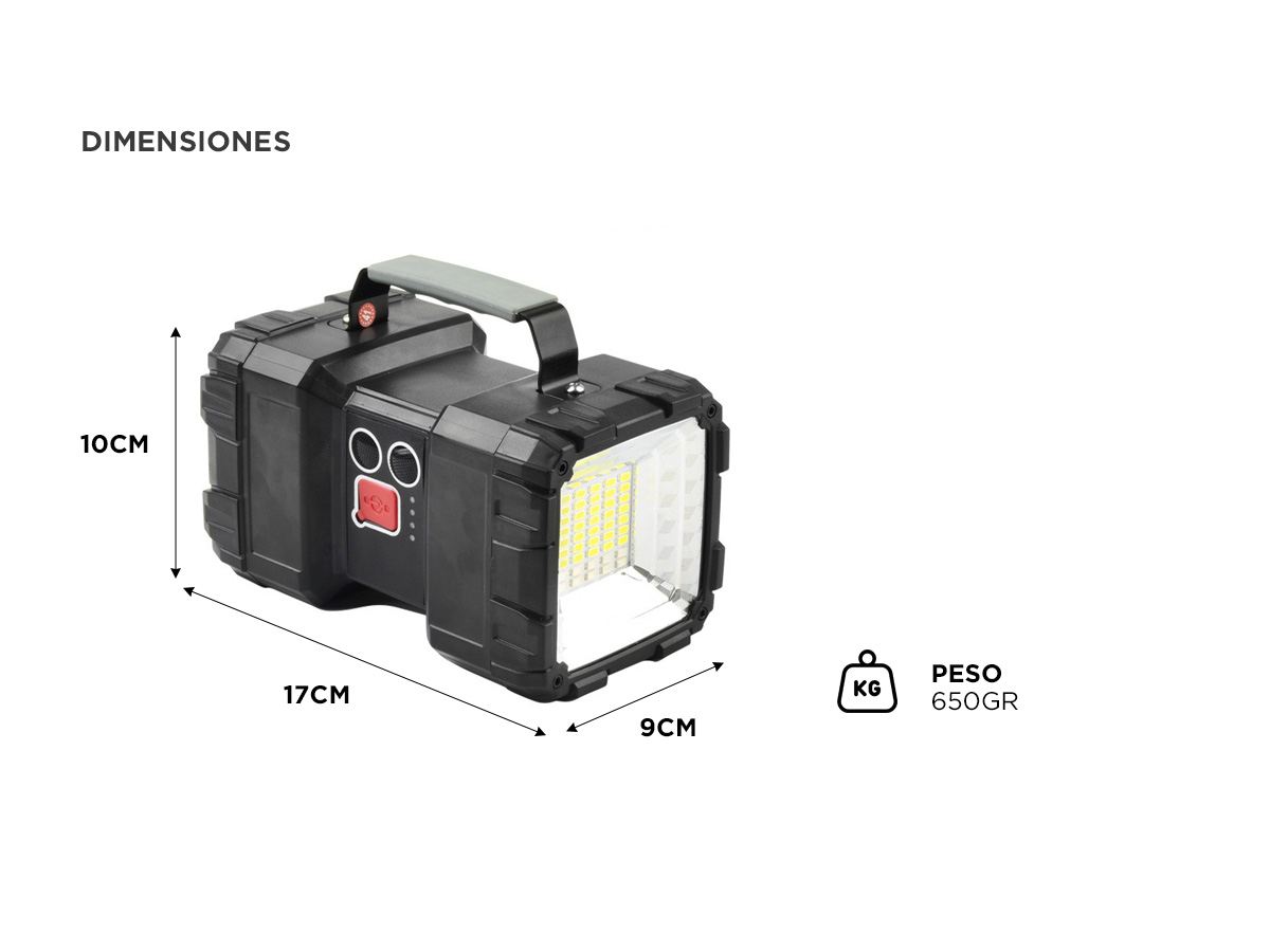 Linterna Portátil Gadnic Multifunción 45W - Imagen 5