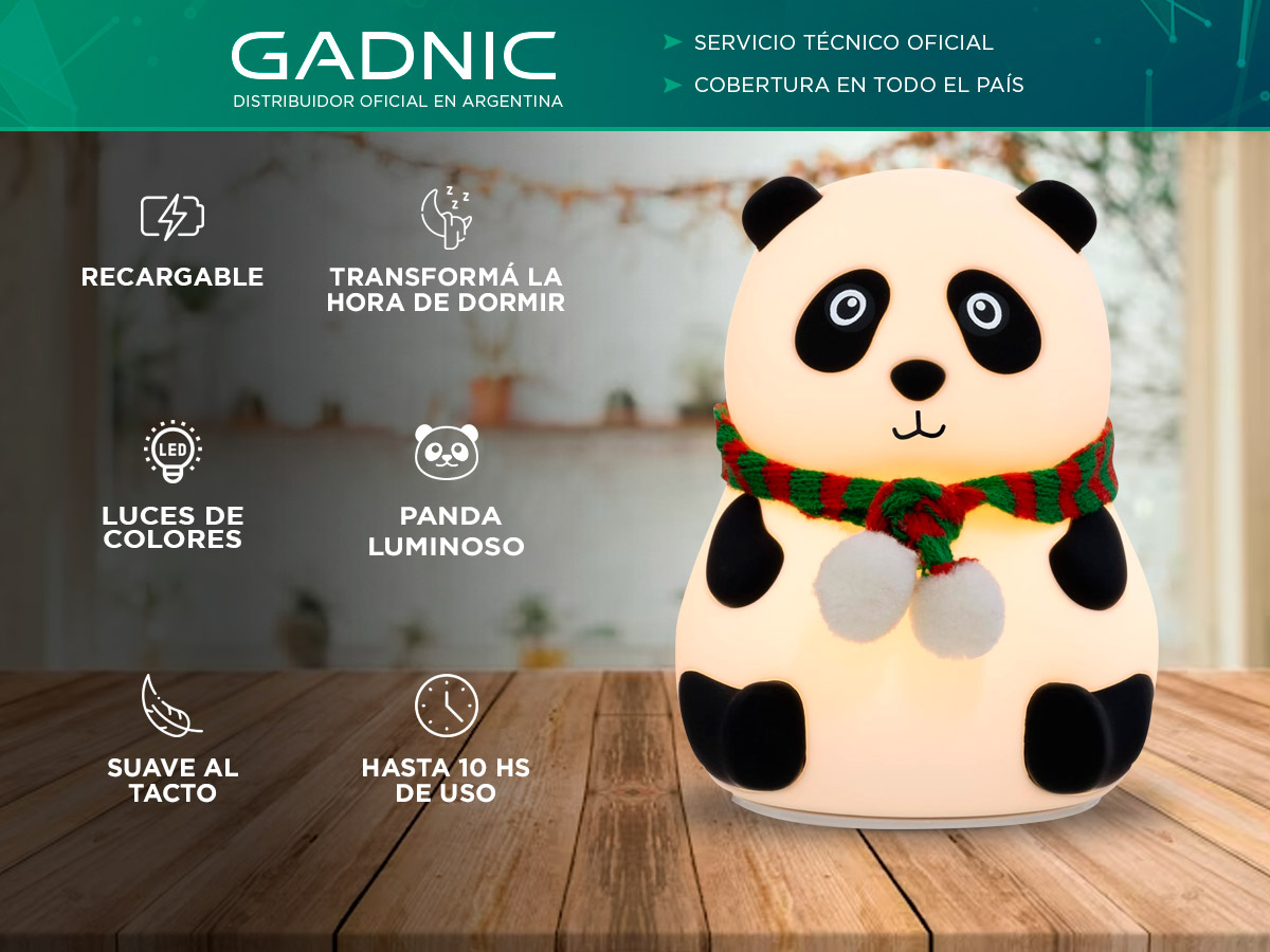 Lámpara de Panda Luminoso Gadnic Panda-Light Luz Infantil - Imagen 2