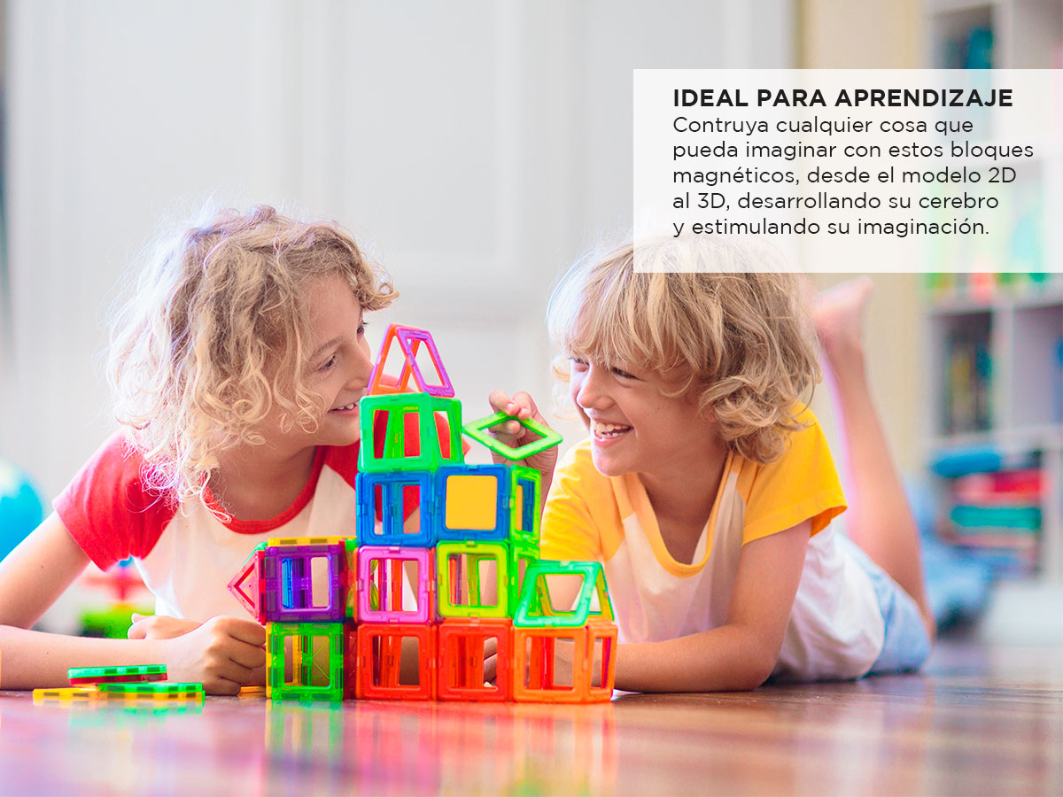 Bloques De Construcción Para Crear Gadnic Juguetes 208 Piezas - Imagen 3