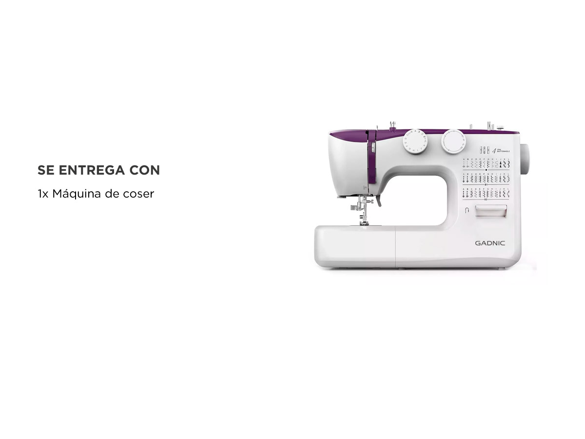 Máquina De Coser Portátil Gadnic 36 Puntadas Automática Pedal y Luz - Imagen 6