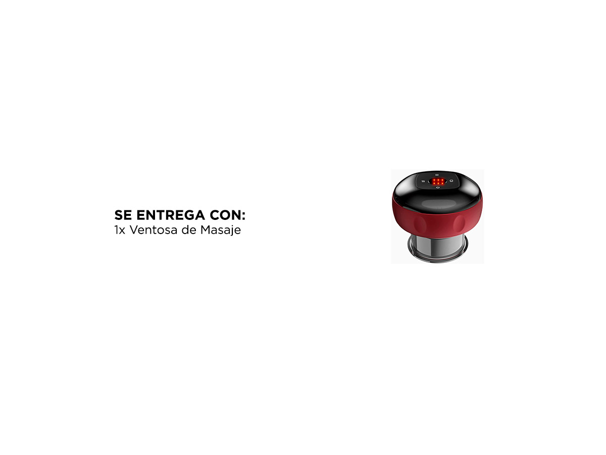 Masajeador por Succión Gadnic DK-11 Masaje Inteligente Ventosas Eléctricas - Imagen 5