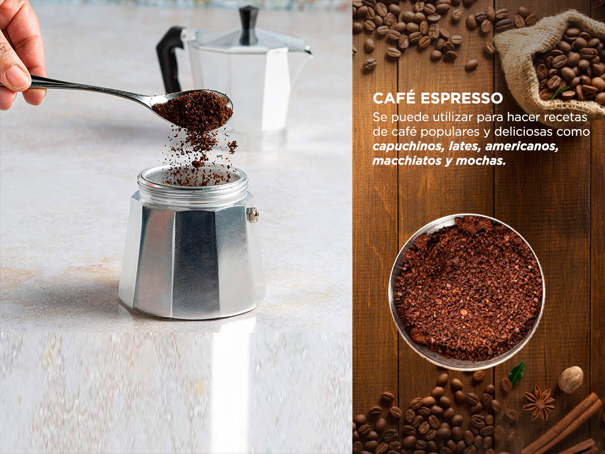Kit Barista Molinillo Manual Aluminio Cafetera Gadnic Aluminio - Imagen 5