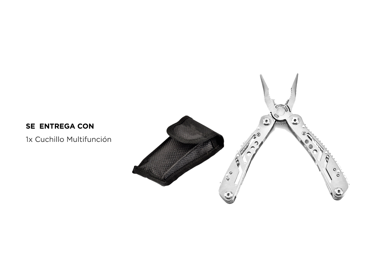 Cuchillo de Bolsillo Multifunción Gadnic 13 en 1 Acero Inoxidable - Imagen 5