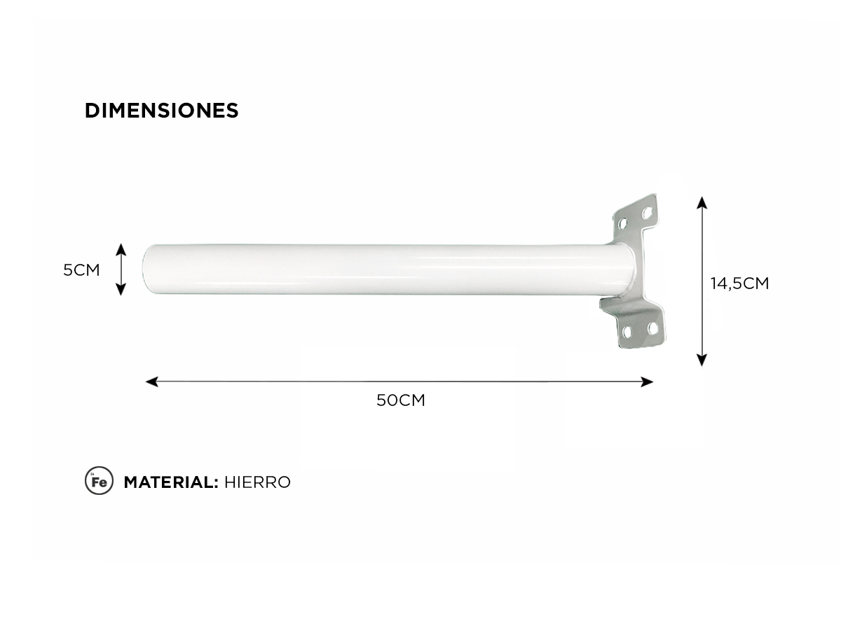 Soporte de Montaje de Luminaria Gadnic S-LIGHT11 Montaje en Pared - Imagen 5