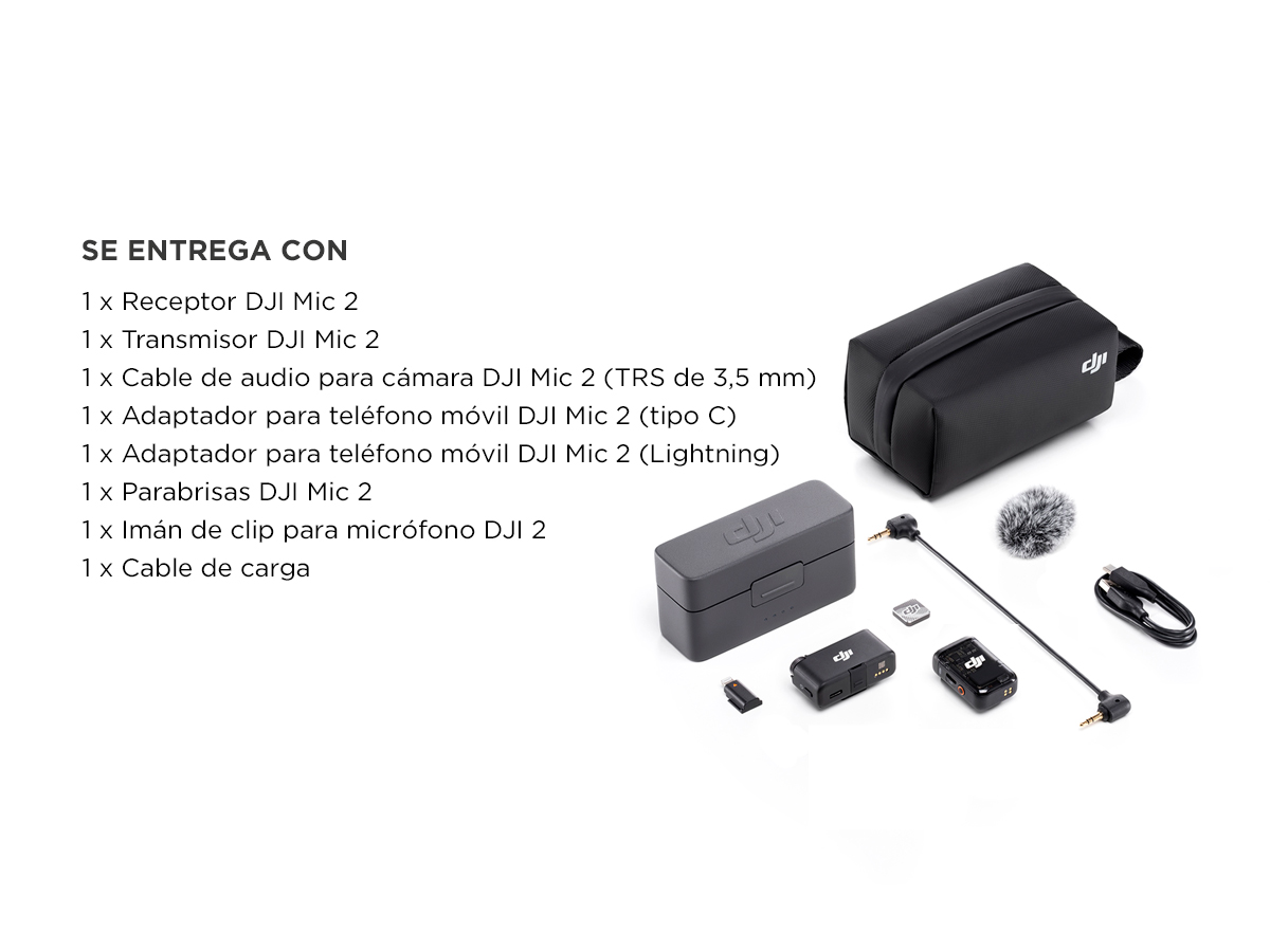 Micrófono DJI Mic 2 (TX RX) - Imagen 7