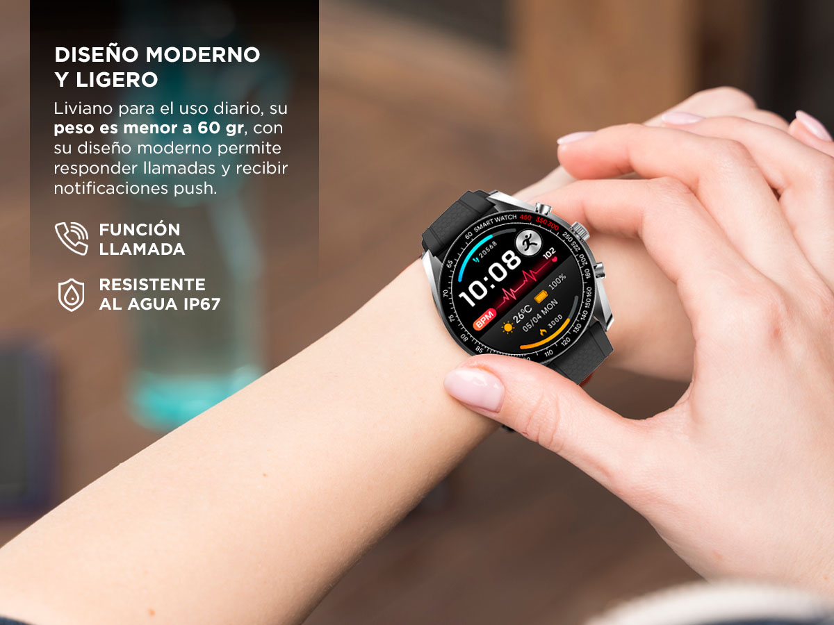 Reloj Smartwatch Gadnic Inteligente Función Llamada - Imagen 3