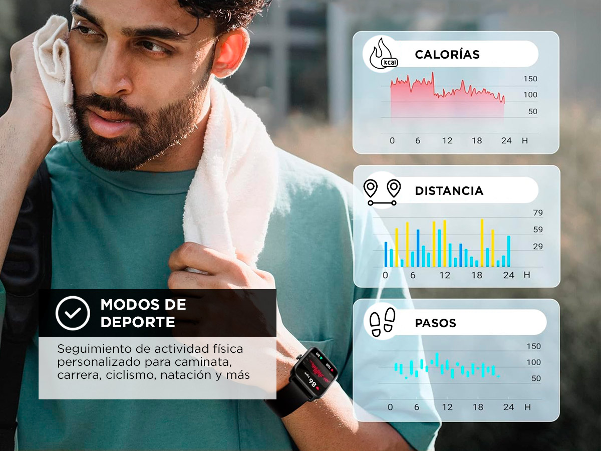 Reloj Smartwatch Gadnic Pantalla Táctil IP68 - Imagen 3