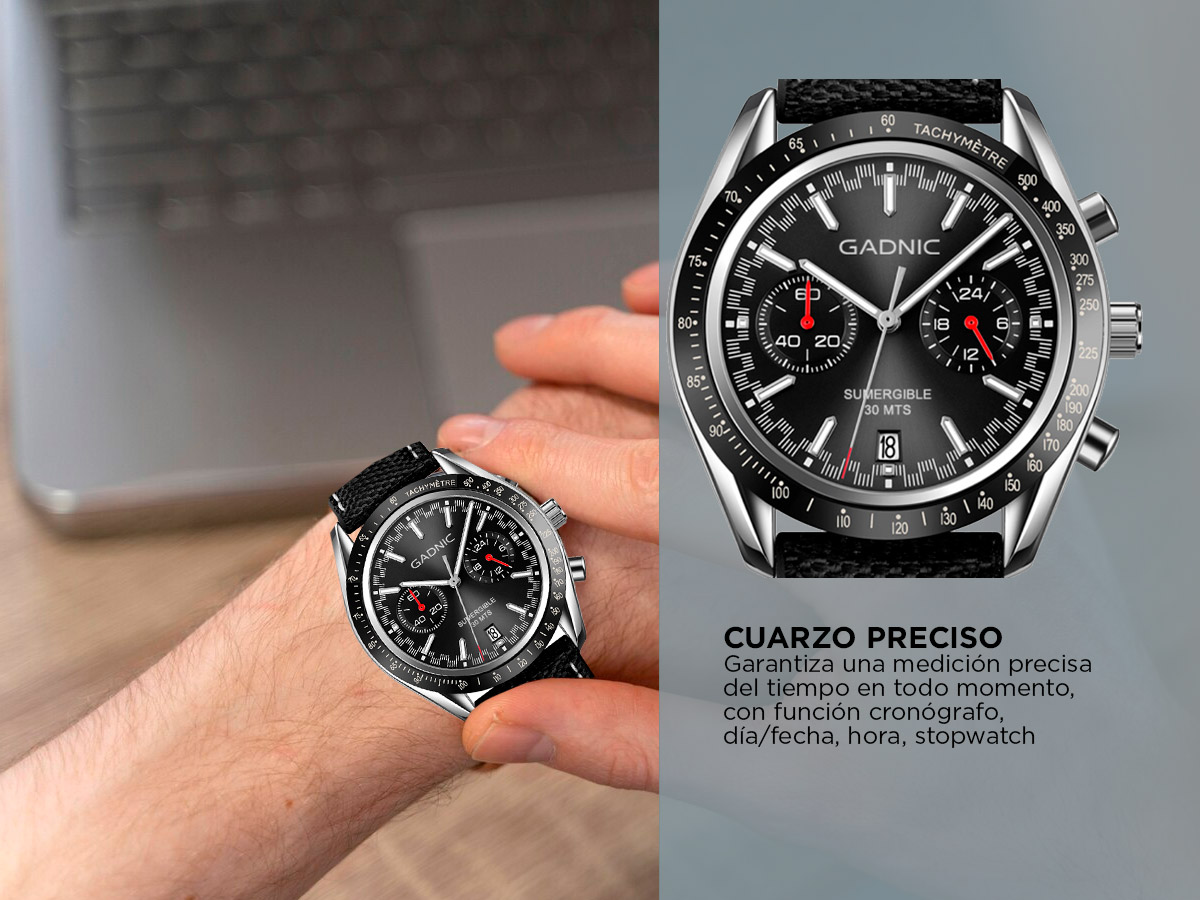 Reloj Para Hombre Gadnic EOLO Resistente al Agua con Cronógrafo - Imagen 4