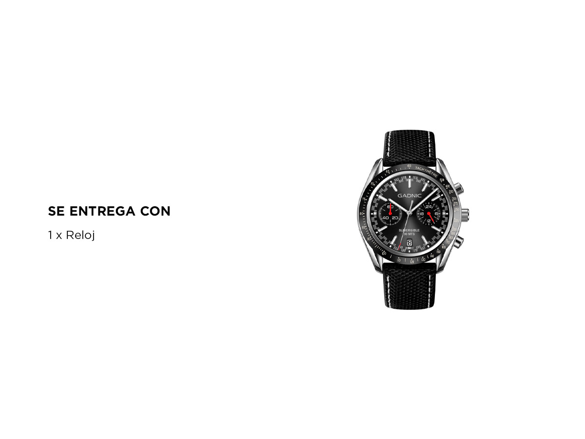 Reloj Para Hombre Gadnic EOLO Resistente al Agua con Cronógrafo - Imagen 6