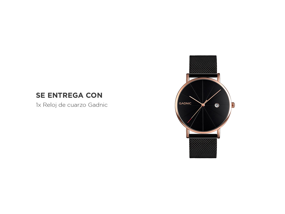 Reloj De Hombre Gadnic Cuarzo Analógico Impermeable - Imagen 6