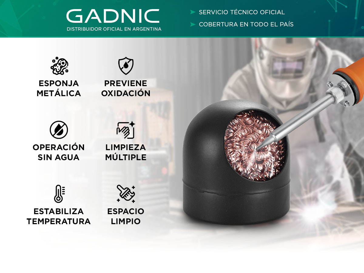 Porta Esponja Metálica Gadnic Limpiadora de Cautín - Imagen 2