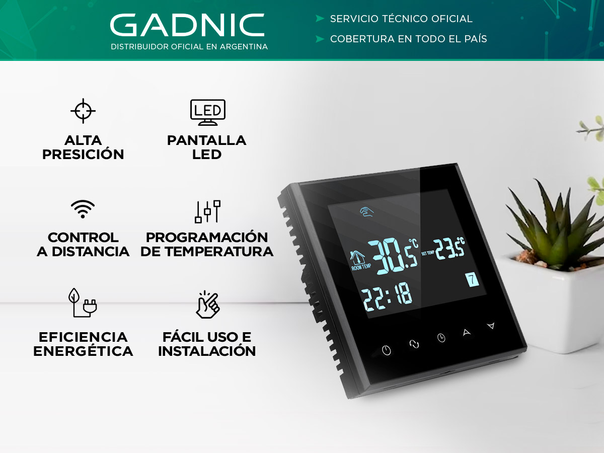 Termostato Inteligente Gadnic Controlador de Temperatura Ambiente - Imagen 2