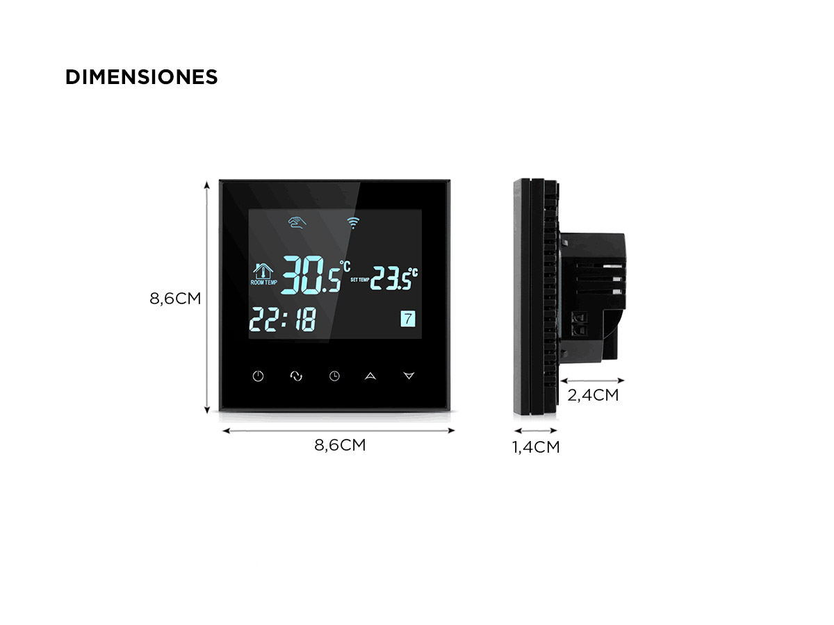 Termostato Inteligente Gadnic Controlador de Temperatura Ambiente - Imagen 5