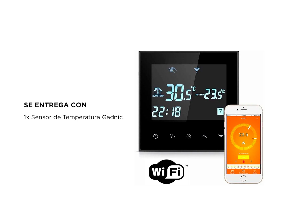 Termostato Inteligente Gadnic Controlador de Temperatura Ambiente - Imagen 6