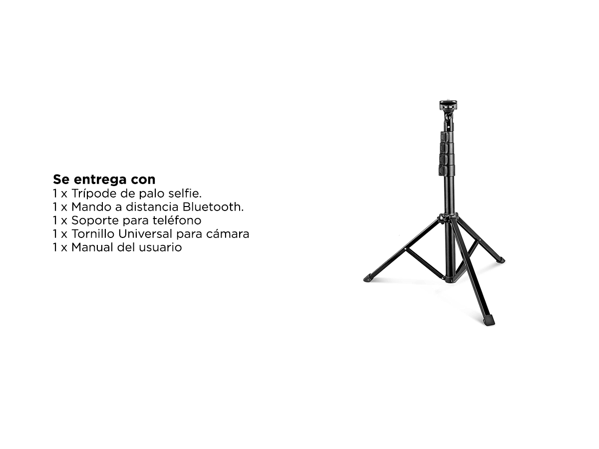 Trípode Extensible Gadnic DAA214 Con Control Remoto Bluetooth - Imagen 6