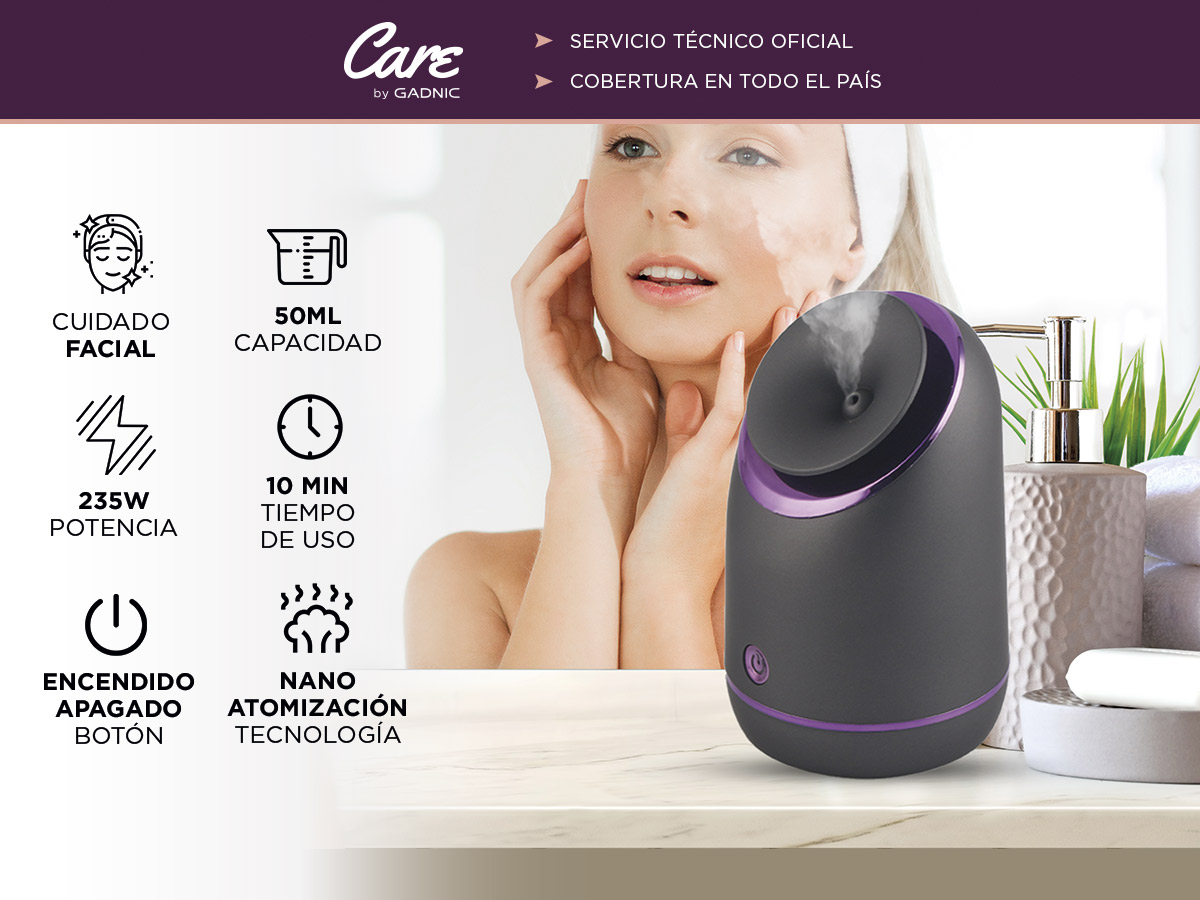 Vaporizador Facial Gadnic Hidratador de Rostro Spa Facial - Imagen 2