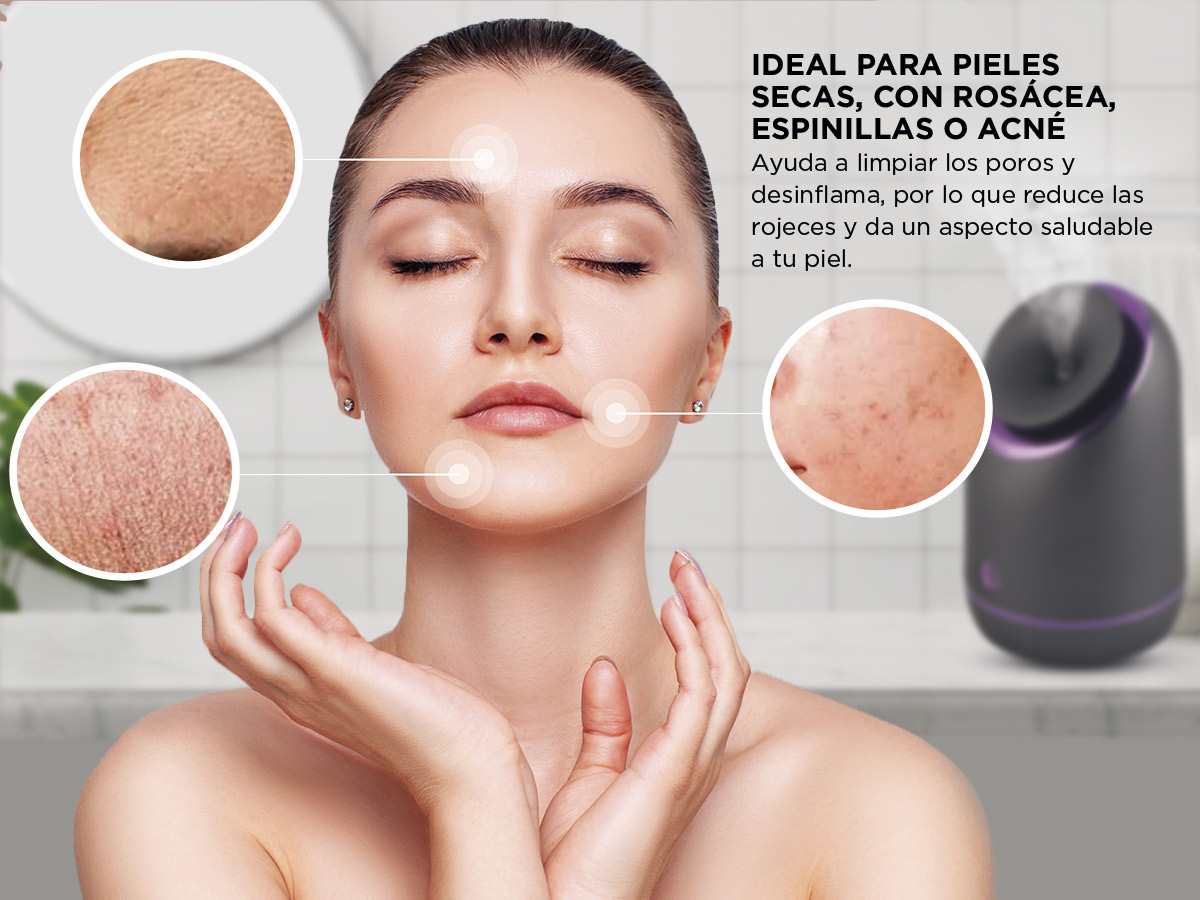 Vaporizador Facial Gadnic Hidratador de Rostro Spa Facial - Imagen 4
