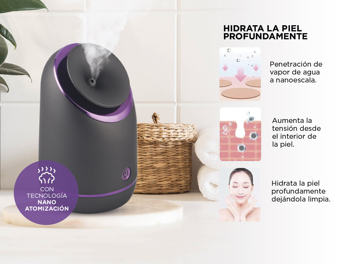 Vaporizador Facial Gadnic Hidratador de Rostro Spa Facial - Imagen 5
