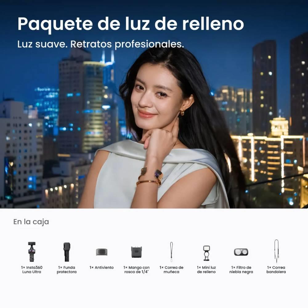 Insta360 Luna Ultra Fill Light Bundle - Cosmic Black - Imagen 6