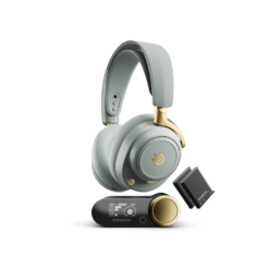 Auriculares Inalámbricos SteelSeries Arctis Nova Elite Sage Gold