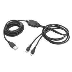 TRUST Cable GXT 222 DUO Charge 2 Joystick PS4 3.5mm