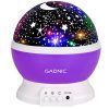 Velador Gadnic Star3 Proyector de Estrellas Led Giratorio 3 RGB  Luz Cálida 8 Modos