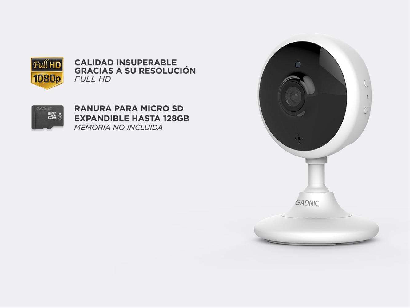 Camara de Seguridad Baby Call Gadnic 702 Full HD 1920x1080 Wifi Con App Y Audio Bidireccional - Imagen 5