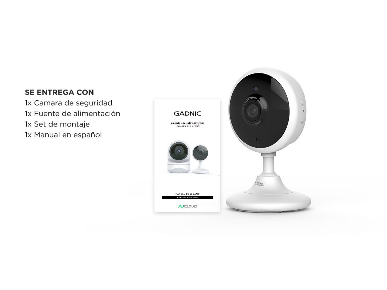 Camara de Seguridad Baby Call Gadnic 702 Full HD 1920x1080 Wifi Con App Y Audio Bidireccional - Imagen 7