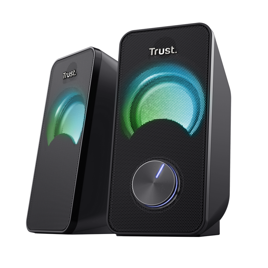 Arys Compact Juego de altavoces 2.0 con iluminación LED RGB TRUST - Imagen 2