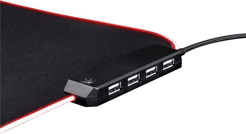 TRUST Glide-Flex Mouse Pad Gaming RGB c/Hub GXT 765