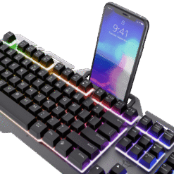Trust GXT 853 Esca Metal Rainbow Teclado para juegos