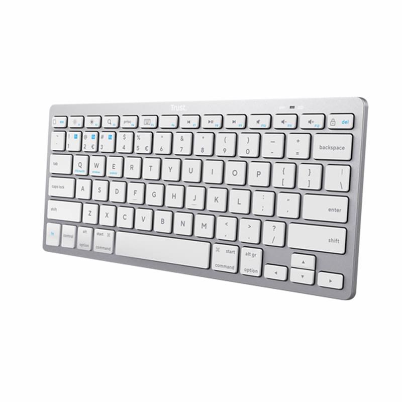 TRUST Teclado inalambrico Bluetooth ES Silver