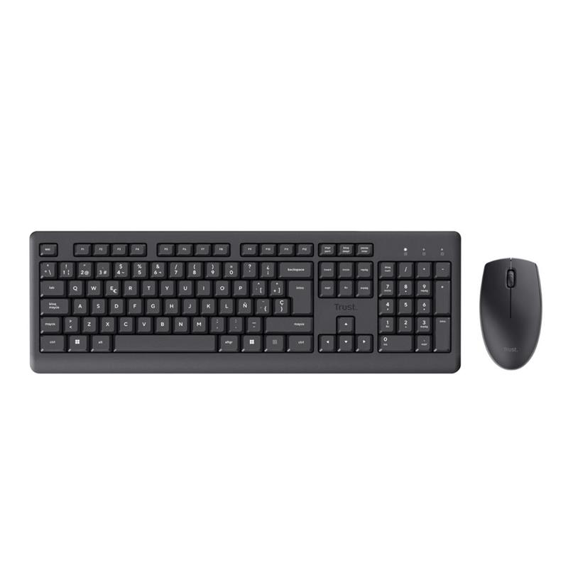 TRUST Primo Kit Tec + Mou Wireless ES Usb Black
