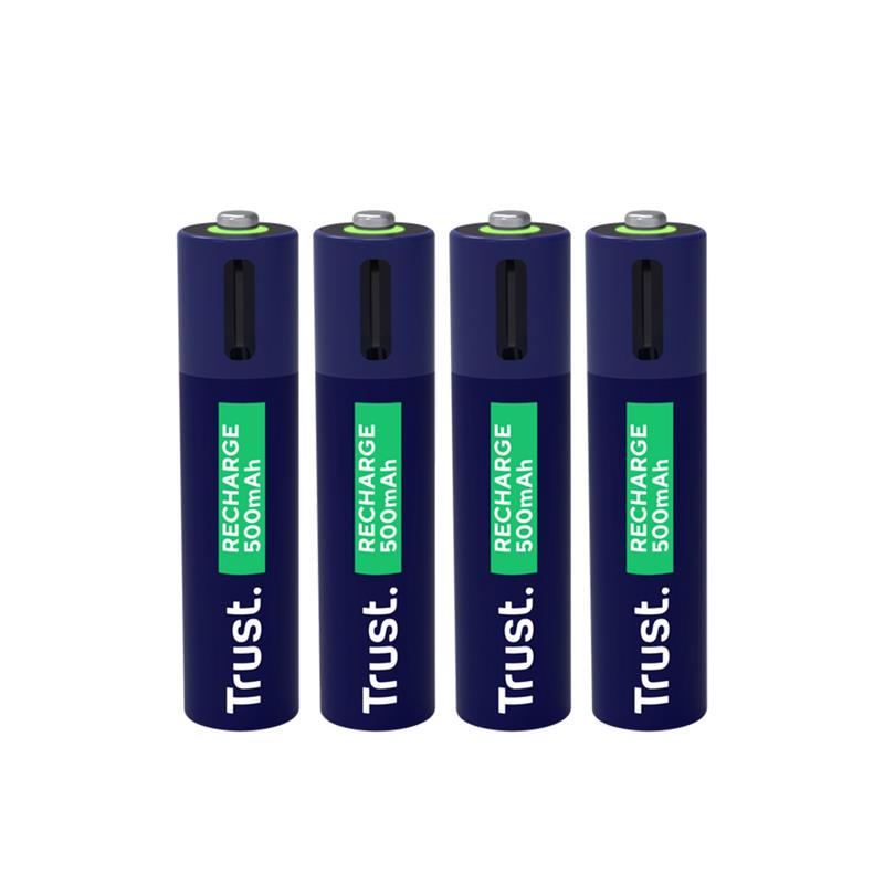 Pilas AAA x 4 Trust Recargables USB-C