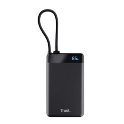 TRUST Fiera Power Bank 10000mAh c/cable carga rapida Black