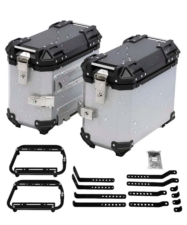 Kit 2 Baules Laterales Vetra by Gadnic 38L Aluminio Universal - Imagen 7