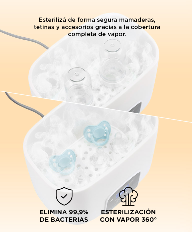 Esterilizador de Biberones Mawe By Gadnic Con Calentador Rápido - Imagen 5
