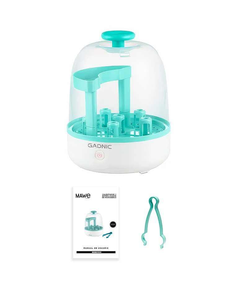 Esterilizador De Mamaderas Mawe by Gadnic Electrico A Vapor 500W Capacidad 6 Botellas - Imagen 7