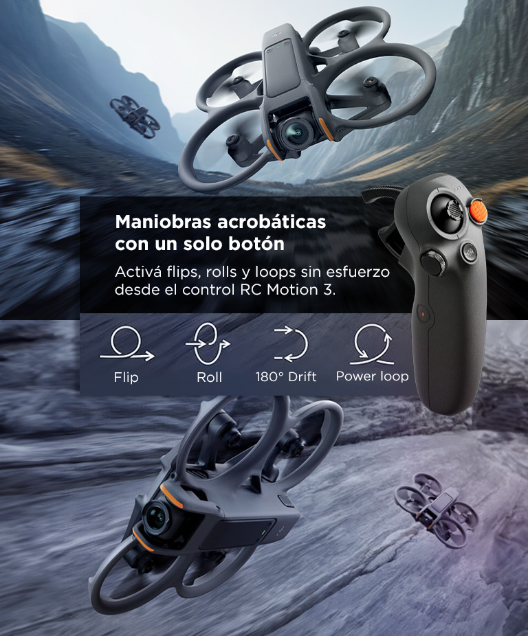 Drone DJI Avata 2 Gafas Goggles N3 Combo Vuela Inteligente - Imagen 4