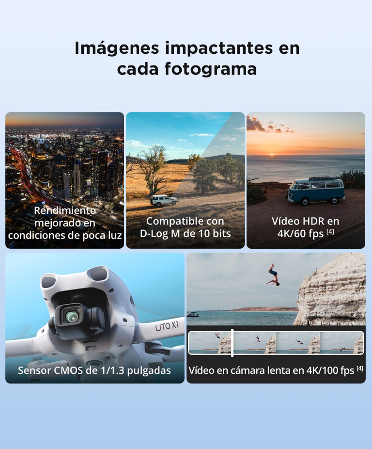 Drone DJI Lito X1 Combo Vuela Más Plus Control Remoto DJI RC 2 - Imagen 5