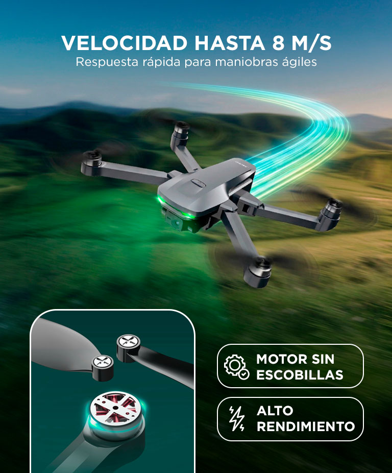 Drone GADNIC Airtrack Pro Control Remoto GPS 800m Pantalla 45 Retorno Automatico - Imagen 4